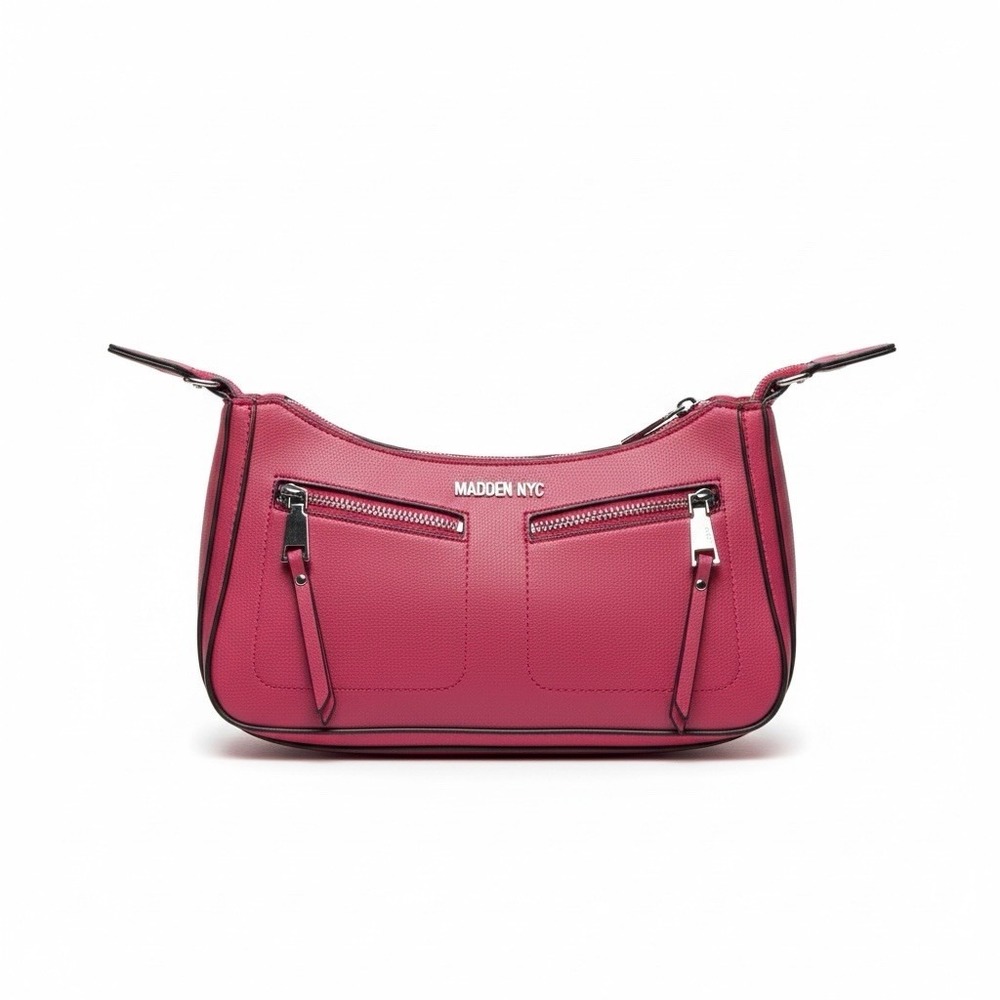 Madden NYC Women's Red Double Front Pocket Cross Body Purse With Changepurse